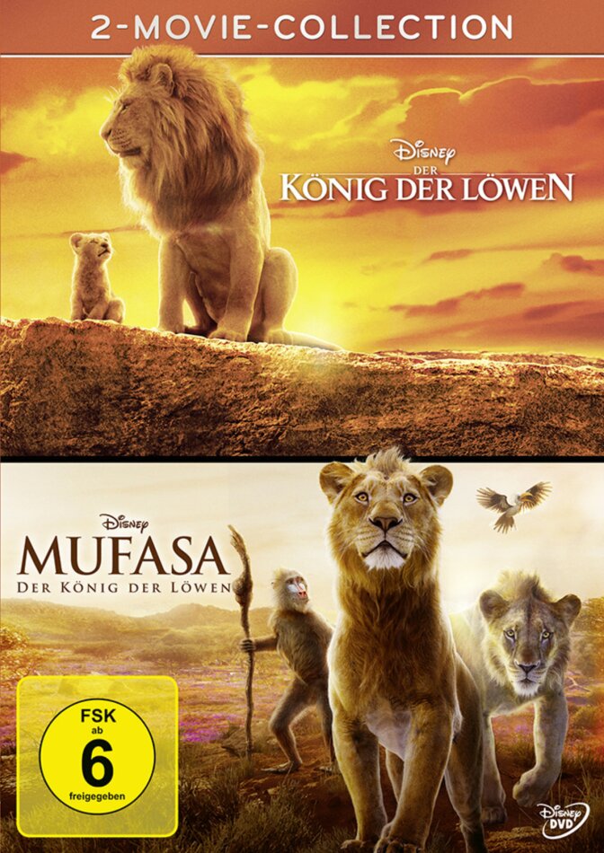 Der König der Löwen (2019) / Mufasa: Der König der Löwen (2024) - 2-Movie-Collection 2 DVDs