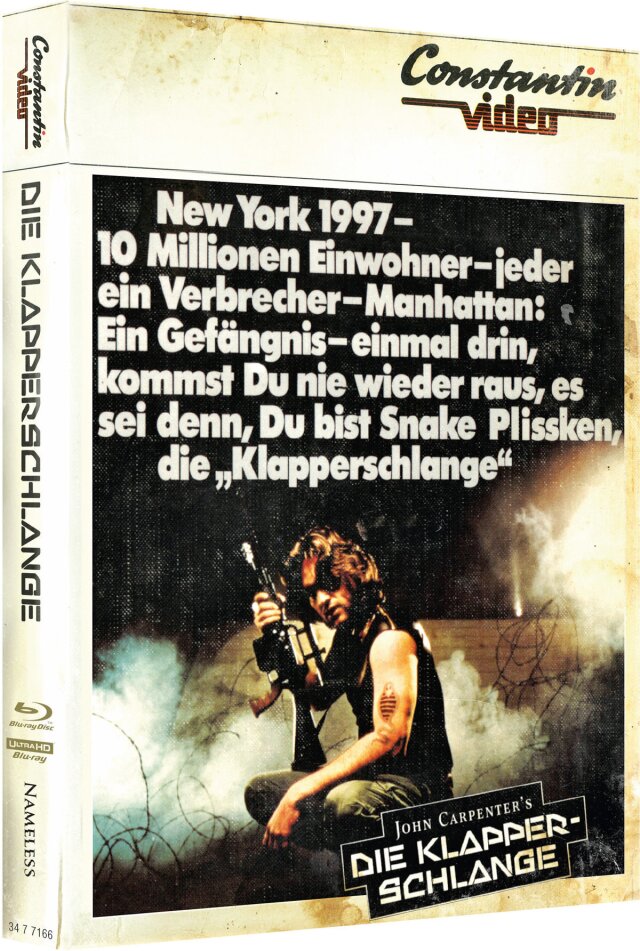 Die Klapperschlange (1981) Cover E, Limited Edition, Mediabook, 4K Ultra HD + Blu-ray