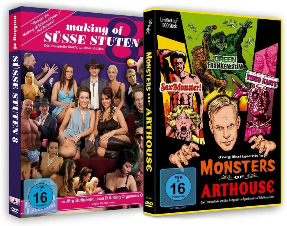Monsters of Arthouse / Making Of Süsse Stuten 8 - Jörg Buttgereit Bundle Bundle, 2 DVDs