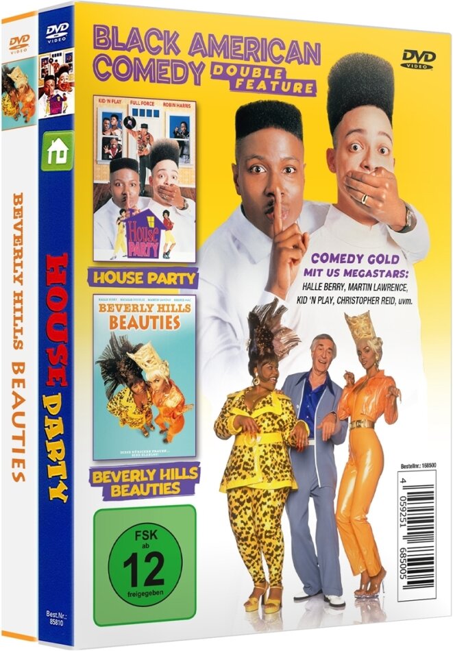 Black American Comedy - House Party / Beverly Hills Beauties Double Feature, 2 DVDs