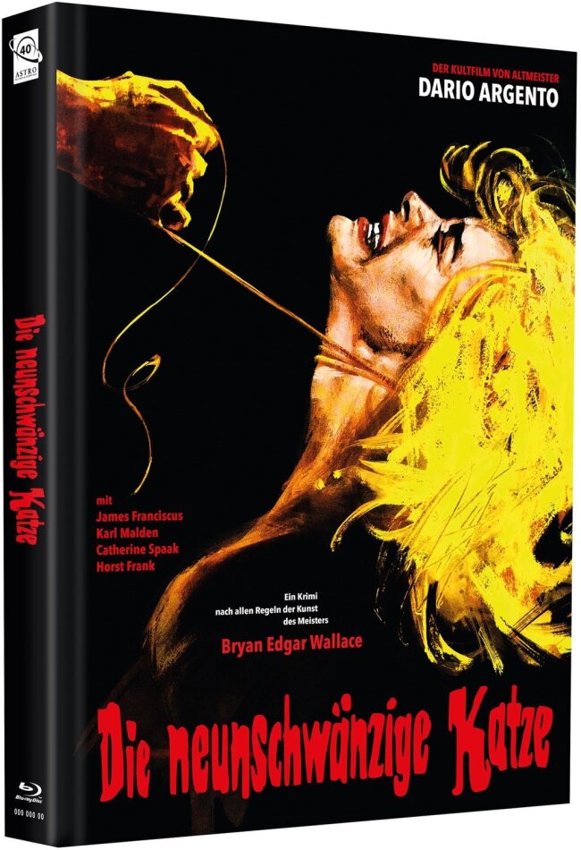 Die neunschwänzige Katze (1971) Cover C, Limited Edition, Mediabook, Uncut, Blu-ray + DVD