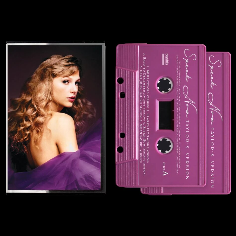 Taylor Swift - Speak Now (Taylor's Version) Orchid Marbled Cassettes, 2 Audiokassetten
