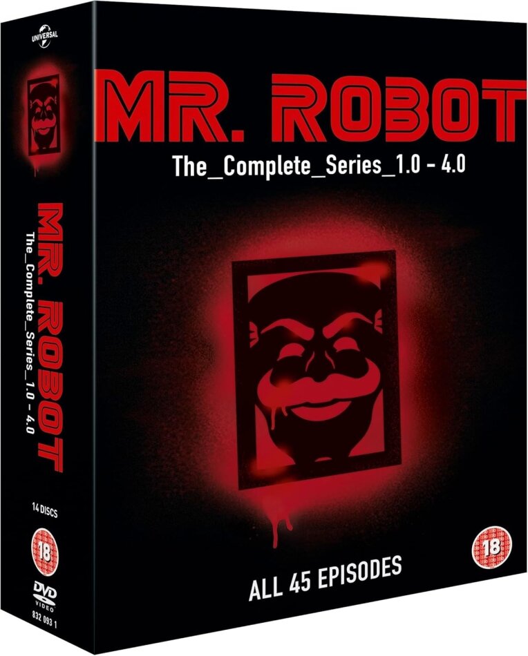 Mr. Robot - The Complete Series: Season 1-4 Repackaged, 14 DVDs