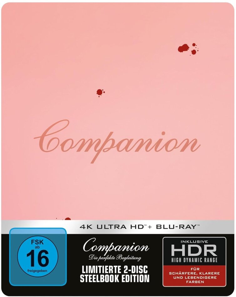 Companion - Die perfekte Begleitung (2025) Limited Edition, Steelbook, 4K Ultra HD + Blu-ray