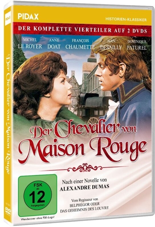 Der Chevalier von Maison Rouge - Der komplette Vierteiler (1963) Pidax Historien-Klassiker, 2 DVDs