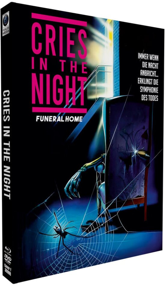 Cries in the Night (1980) Cover E, Wattiert, Limited Edition, Mediabook, Blu-ray + DVD