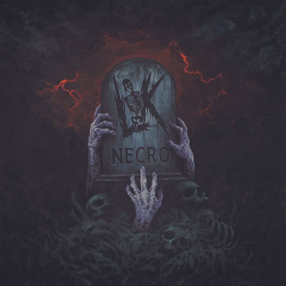 Lik - Necro Gatefold, + Poster, Limited Edition, "Tombstone" Grey Blue Marbled Vinyl, LP + CD