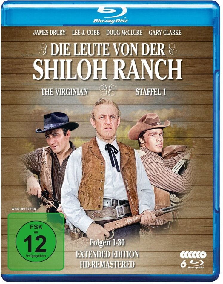 Die Leute von der Shiloh Ranch - Staffel 1 Neuauflage, Remastered, 6 Blu-rays