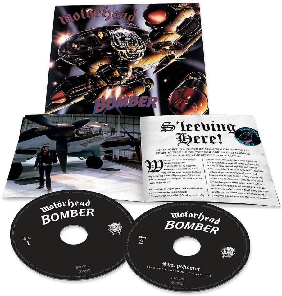 Motörhead - Bomber 2025 Reissue, Sanctuary, Remastered, 2 CDs
