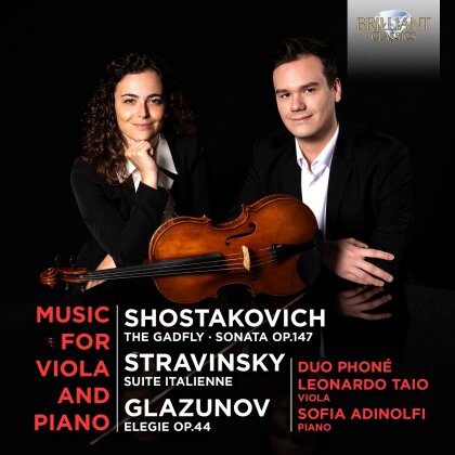 Duo Phone, Dimitri Schostakowitsch (1906-1975), Igor Strawinsky (1882-1971), Alexander Glazunov (1865-1936), &hellip; - Russian Music For Viola & Piano