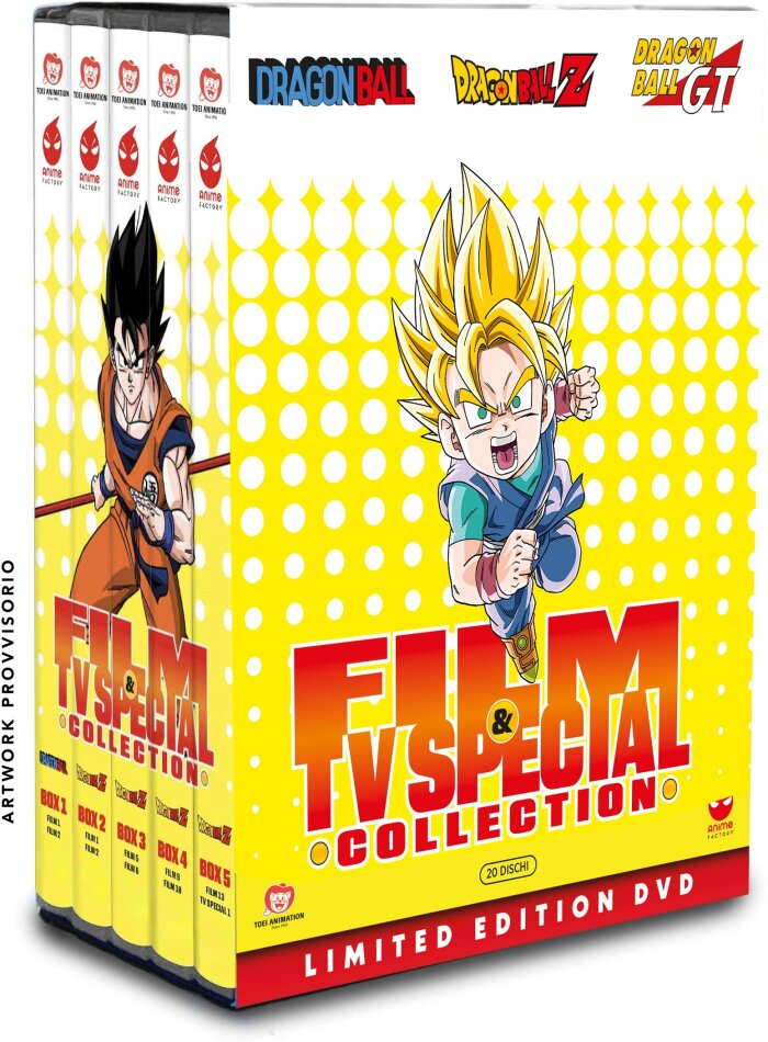 Dragon Ball - Film & TV Special Collection Limited Edition, 20 DVDs