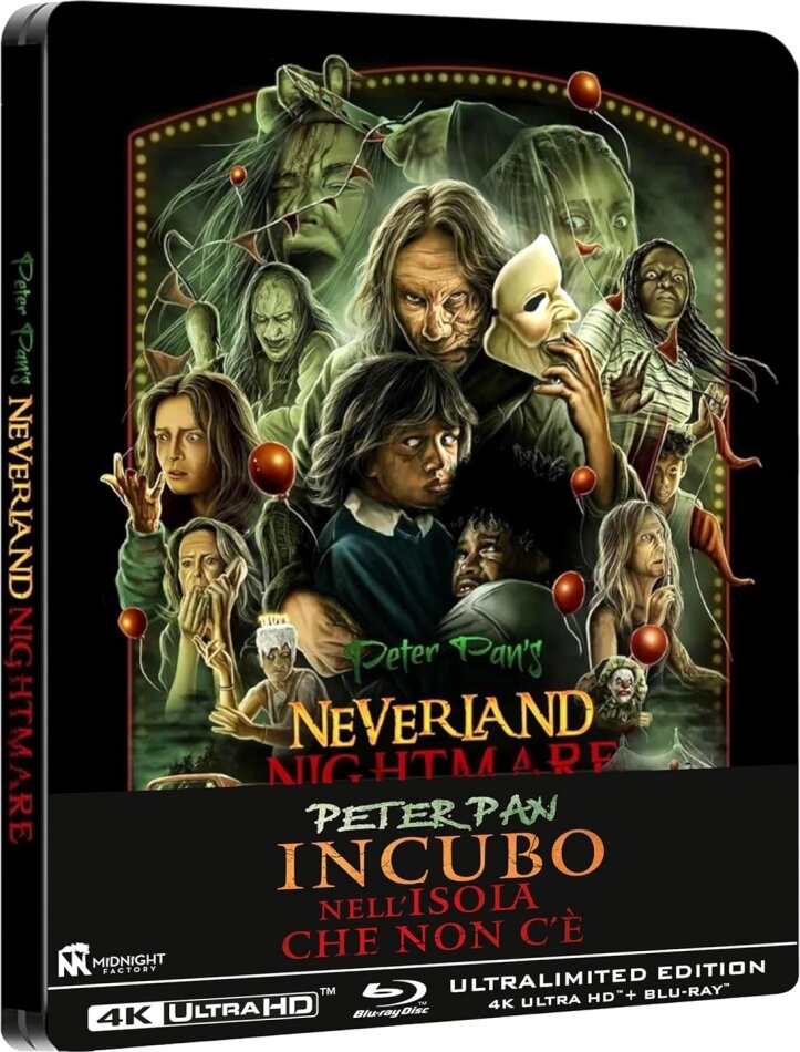 Peter Pan - Incubo nell'isola che non c'è (2025) + Booklet, Limited Edition, Steelbook, 4K Ultra HD + Blu-ray