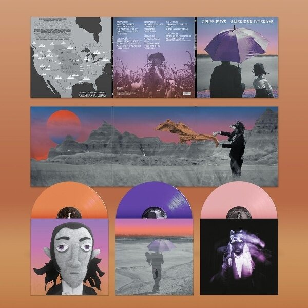 Gruff Rhys - American Interior 2025 Reissue, Rough Trade, Édition Deluxe, 3 LP