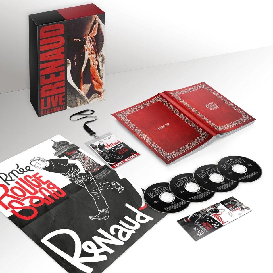 Renaud - Live à La Cigale Édition Spéciale Limitée, Boxset Edition Collector, 4 CDs