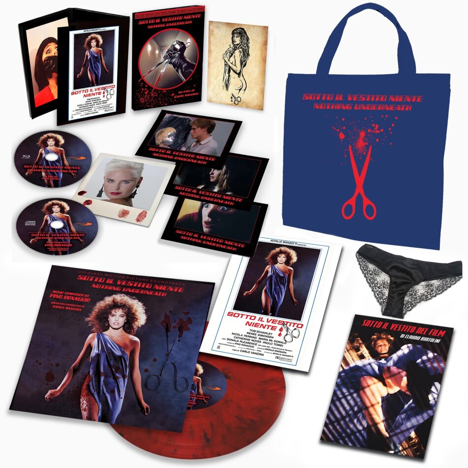 Sotto il vestito niente (1985) Bag Version, + Poster, 40th Anniversary Edition, Limited Deluxe Edition, Blu-ray + LP + CD + Buch