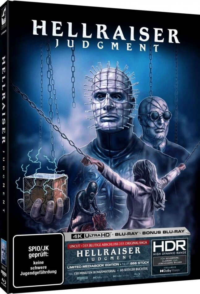 Hellraiser: Judgment (2018) Cover C, Limited Edition, Mediabook, 4K Ultra HD + 2 Blu-rays