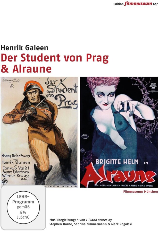 Der Student von Prag (1926) / Alraune (1928) Edition Filmmuseum, 2 DVDs
