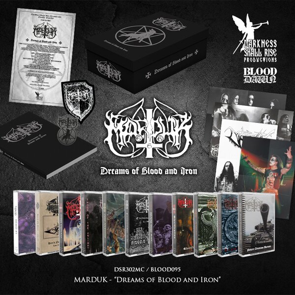 Marduk - Dreams Of Blood And Iron Box Set, 11 Audiokassetten + Buch