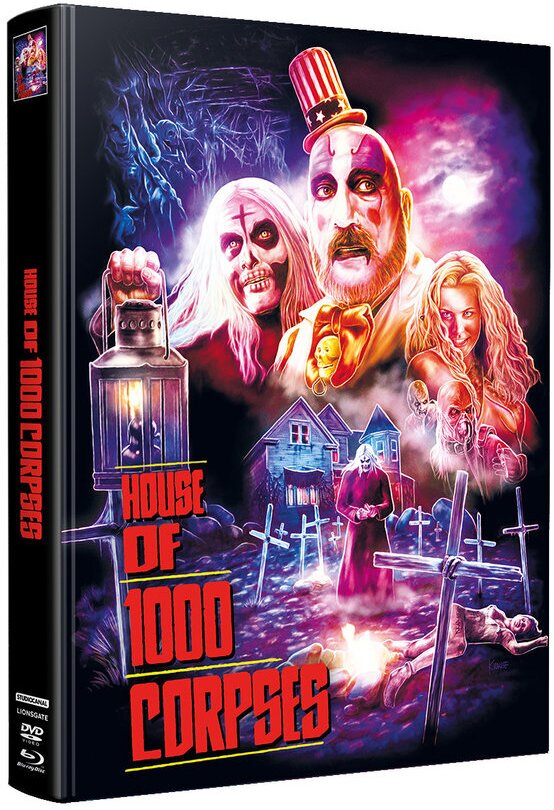 House of 1000 Corpses (2003) Wattiert, Limited Edition, Mediabook, Blu-ray + DVD