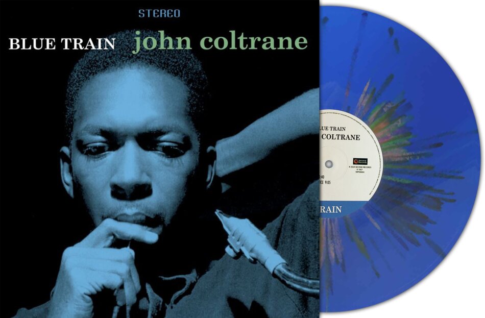John Coltrane - Blue Train 2025 Reissue, Second Records, Deluxe Edition, Blue Multicoloured Splatter Vinyl, LP
