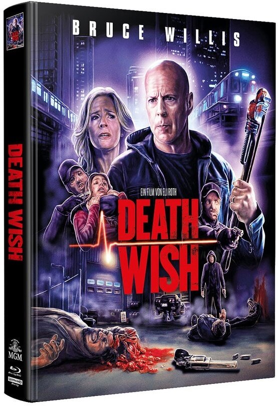 Death Wish (2017) Wattiert, Limited Edition, Mediabook, 4K Ultra HD + Blu-ray