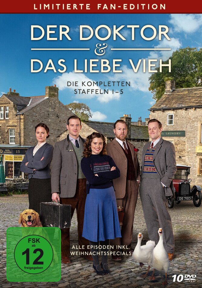 Der Doktor & das liebe Vieh - Staffel 1-5 + Magnet-Sticker, Fan Edition, Limited Edition, 10 DVDs