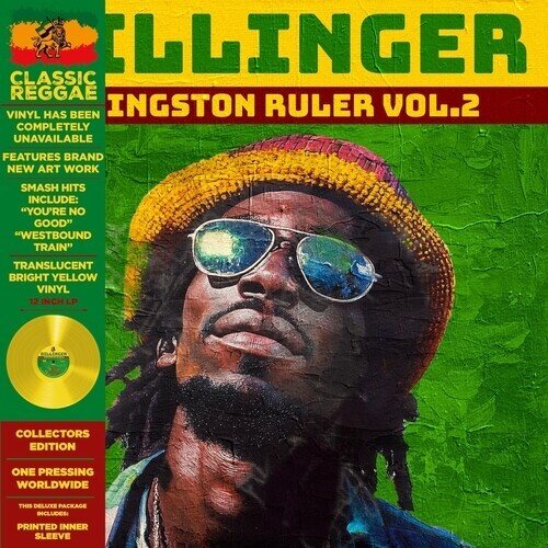 Dillinger - Kingston Ruler Vol. 2 Culture Factory, Deluxe Edition, Limited Edition, Yellow Vinyl, LP