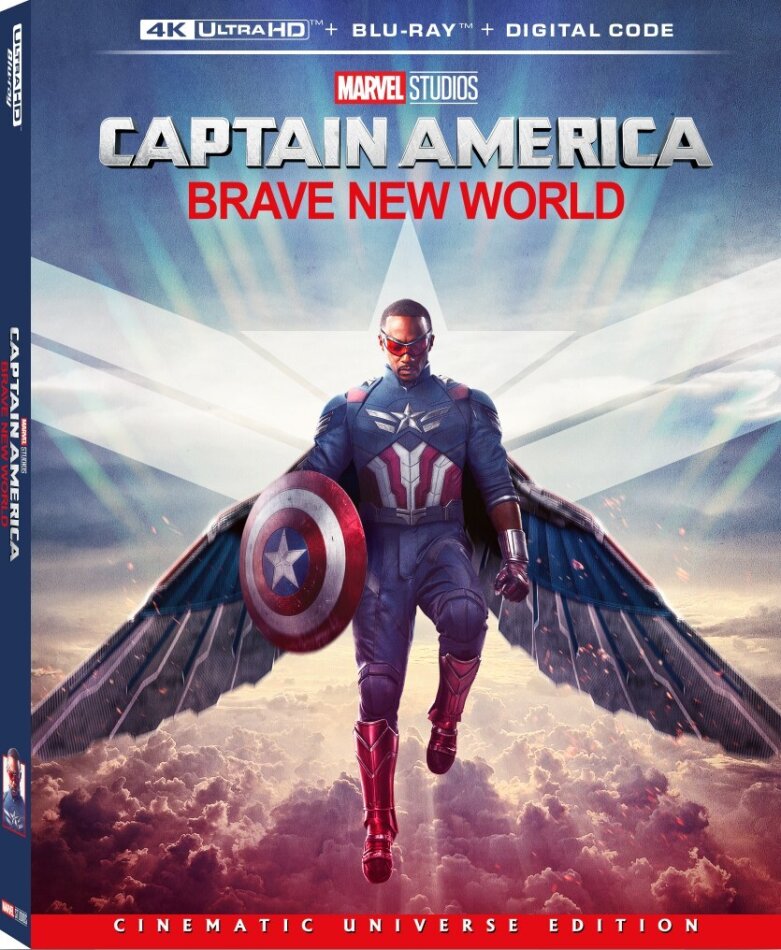 Captain America: Brave New World (2025) Cinematic Universe Edition, 4K Ultra HD + Blu-ray
