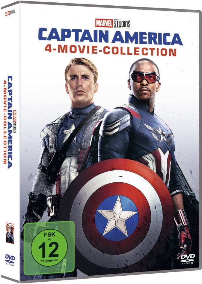 Captain America 1-4 - 4-Movie-Collection 4 DVDs