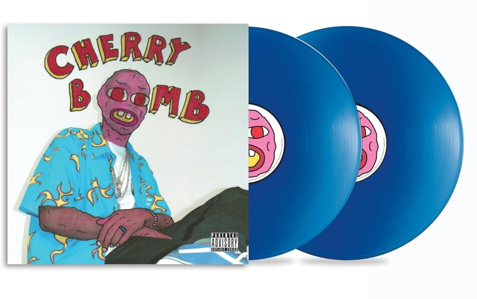 Tyler The Creator (Odd Future) - Cherry Bomb 2025 Reissue, Mask Cover, Blue Vinyl, 2 LPs