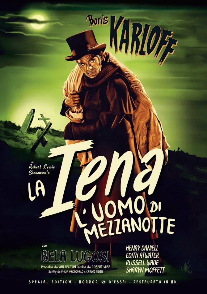 La Iena - L'uomo di mezzanotte (1945) Horror d'Essai, + Poster, s/w, Restaurierte Fassung, Special Edition