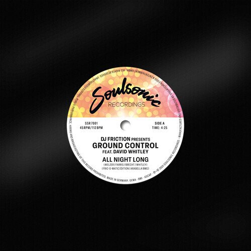 DJ Friction Presents Ground Control - All Night Long / Funkin' On The One 7" Single