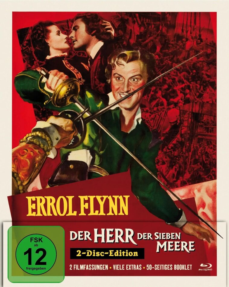 Der Herr der Sieben Meere (1940) Schuber, s/w, Digibook, Kinoversion, Langfassung, 2 Blu-rays