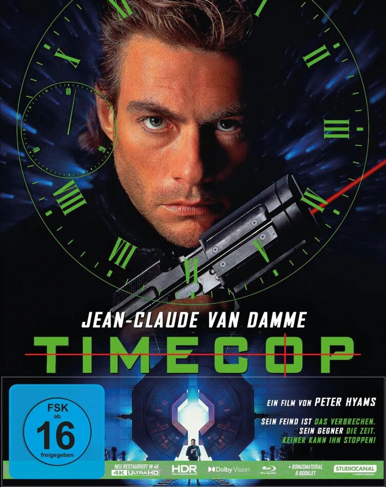 Timecop (1994) Cover A, Limited Edition, Mediabook, Restaurierte Fassung, 4K Ultra HD + Blu-ray