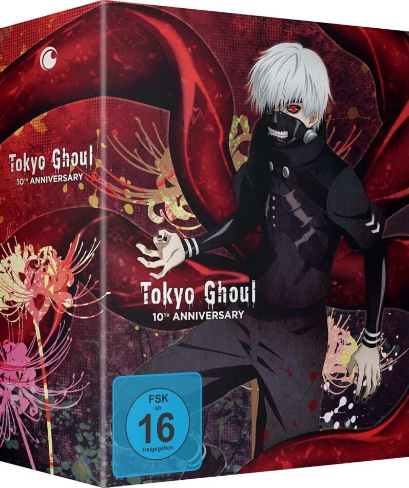 Tokyo Ghoul - Die komplette Serie 10th Anniversary Edition, 8 DVDs
