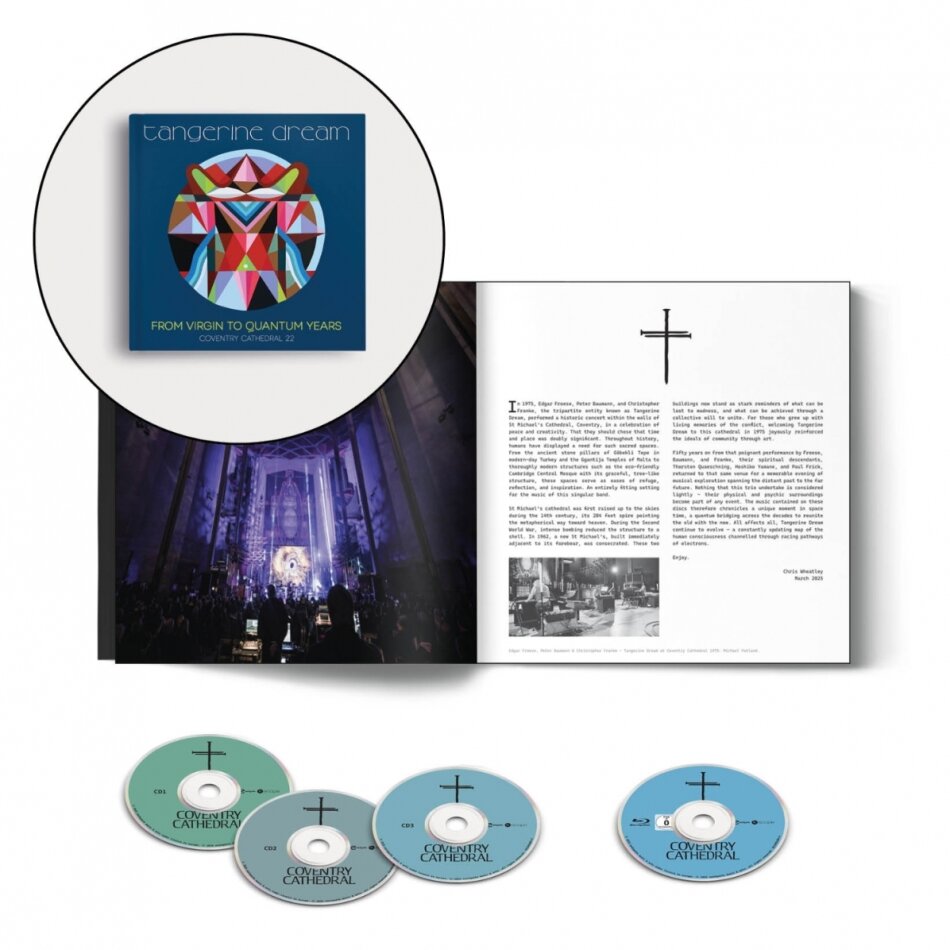 Tangerine Dream - From Virgin To Quantum Years: Coventry Cathedral Deluxe Edition, 3 CDs + Blu-ray