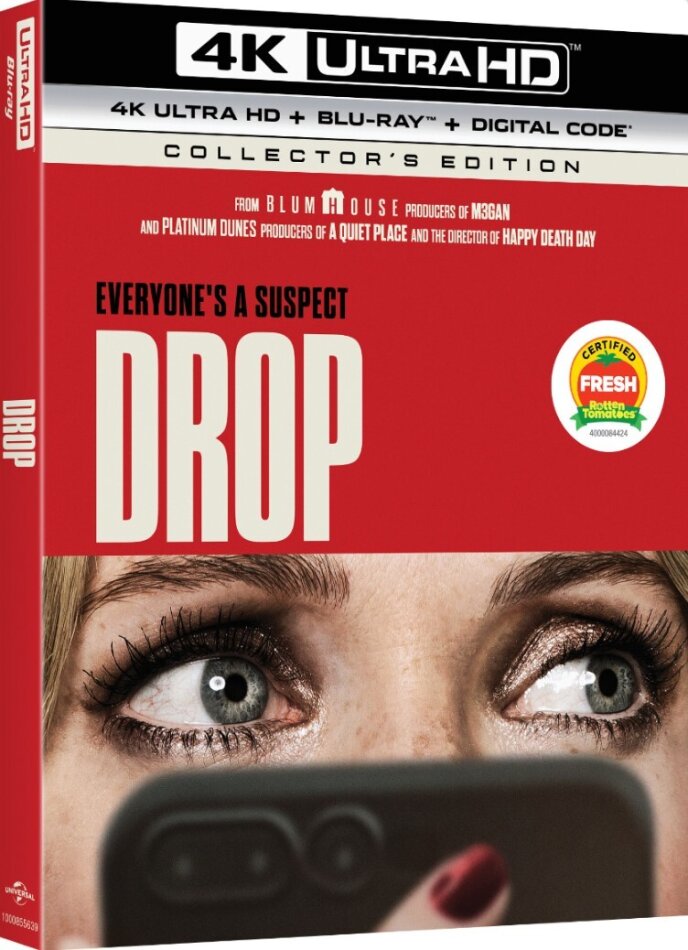 Drop (2025) Collector's Edition, 4K Ultra HD + Blu-ray