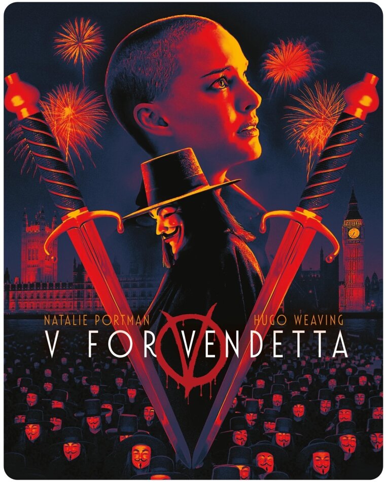 V for Vendetta (2005) Limited Edition, Steelbook, 4K Ultra HD + Blu-ray