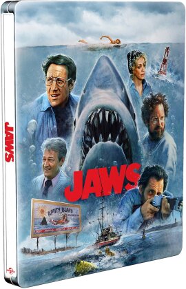 Jaws (1975) (50th Anniversary Limited Edition, Steelbook, 4K Ultra HD + 2 Blu-rays)