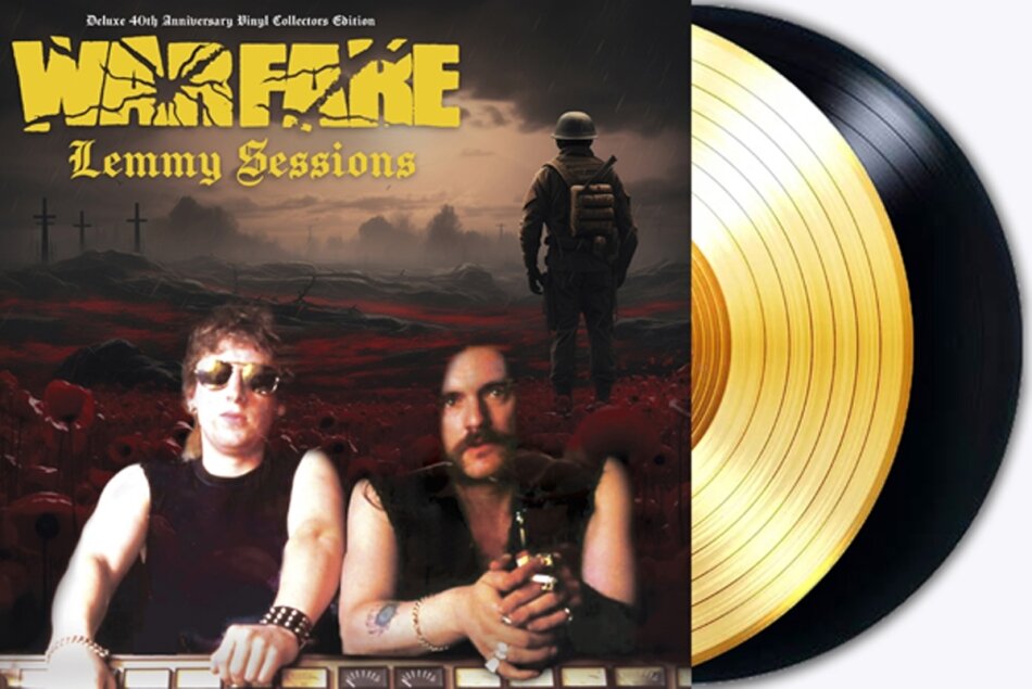 Warfare - Lemmy Sessions Gold / Black Vinyl, LP + 12" Maxi
