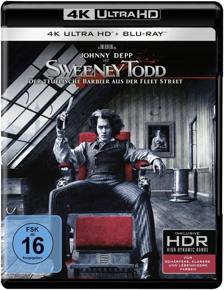 Sweeney Todd - Der teuflische Barbier aus der Fleet Street (2007) 4K Ultra HD + Blu-ray