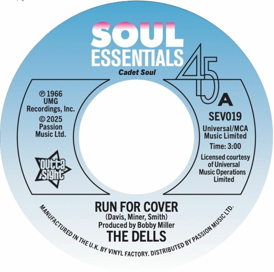 The Dells - Run For Cover/Wear It On Your Face 7" Single