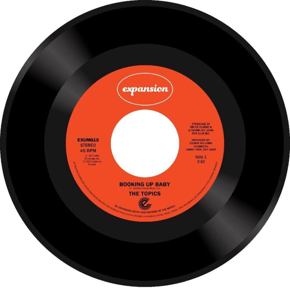 The Topics - Booking Up Baby/Giving Up 7" Single