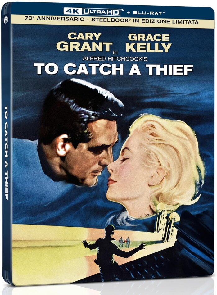 To Catch a Thief (1955) 70th Anniversary Limited Edition, Steelbook, 4K Ultra HD + Blu-ray