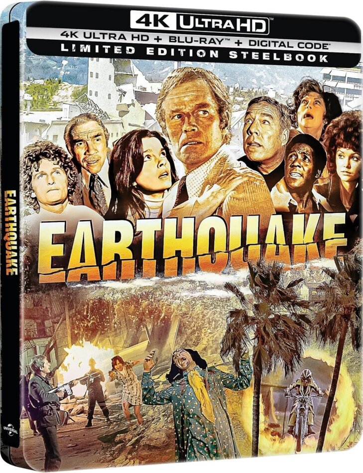 Earthquake (1974) Limited Edition, Steelbook, 4K Ultra HD + Blu-ray