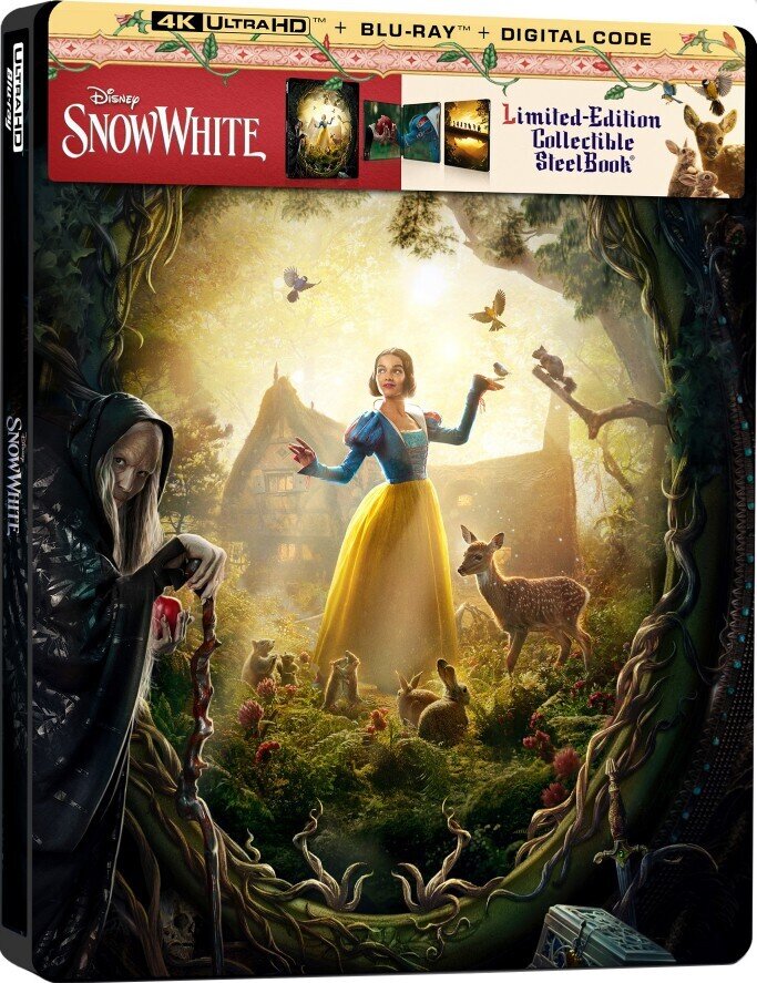 Snow White (2025) Limited Edition, Steelbook, 4K Ultra HD + Blu-ray