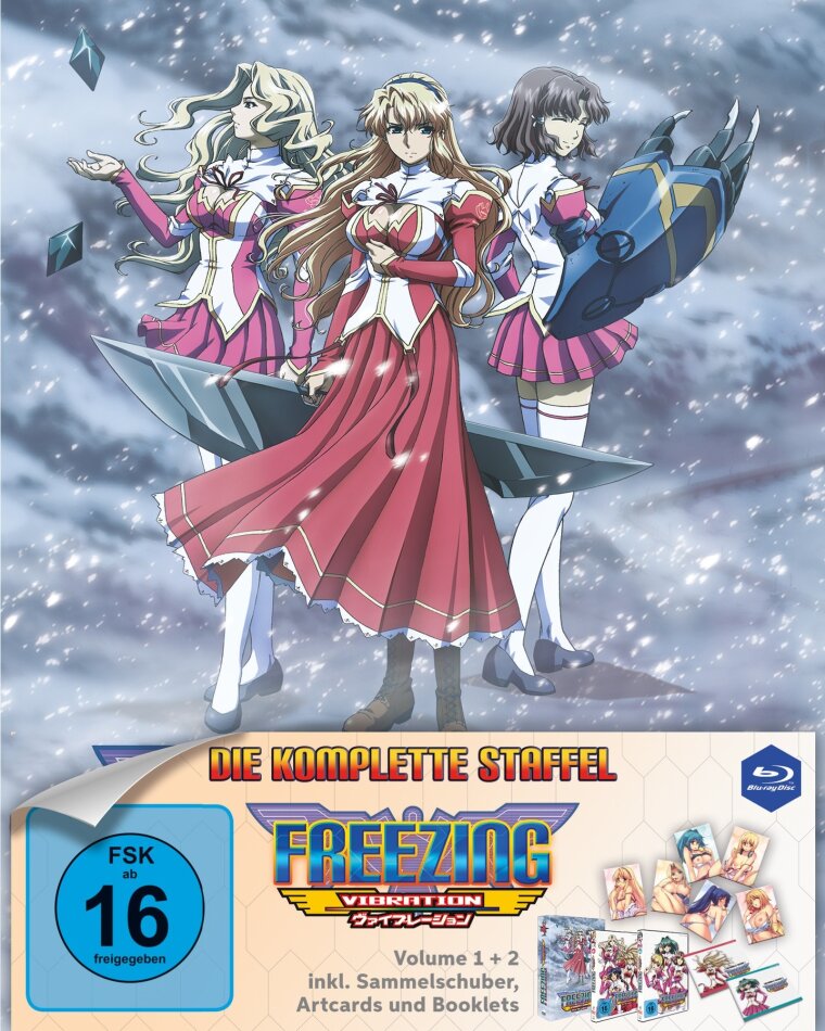 Freezing Vibration - Die komplette Staffel: Vol. 1 + 2 + Sammelschuber, Limited Edition, 2 Blu-rays