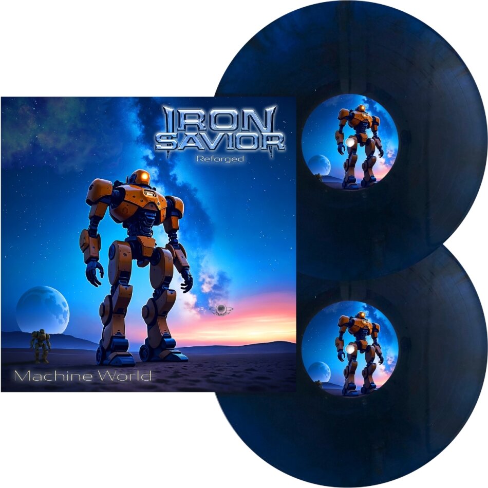 Iron Savior - Reforged - Machine World Gatefold, Starbreaker Blue Vinyl, 2 LP