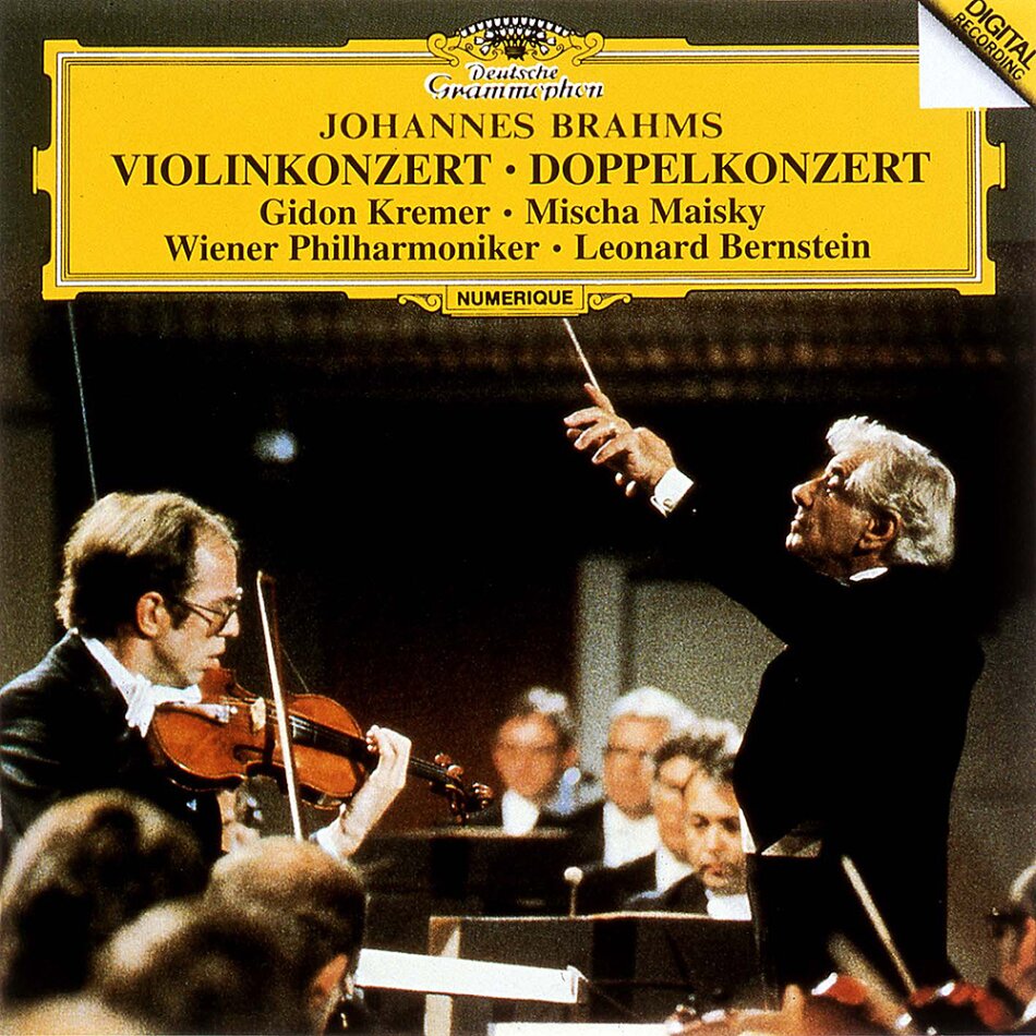 Johannes Brahms (1833-1897), Leonard Bernstein (1918-1990), Gidon Kremer, Mischa Maisky & Wiener Philharmoniker - Violinkonzert, Doppelkonzert Japan Edition, HQCD REMASTER
