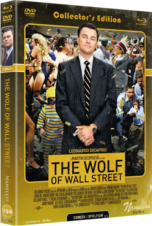The Wolf of Wall Street (2013) Cover C, Limited Collector's Edition, Mediabook, Blu-ray + DVD